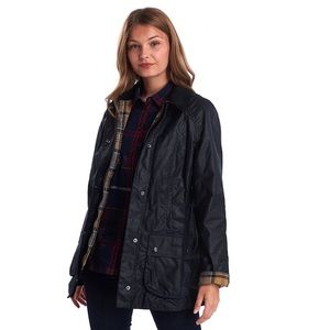 Barbour Beadnell Wax Jacket. Size 8 US Size 12 UK